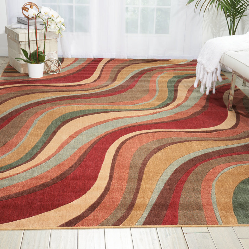 Sneha Abstract Indoor Rug, Rectangle 5'6" x 7'5"