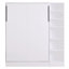 Lit double avec tablettes de rangement en blanc, attrait moderne pour chambre à coucher - taille élégante, pratique-121107174