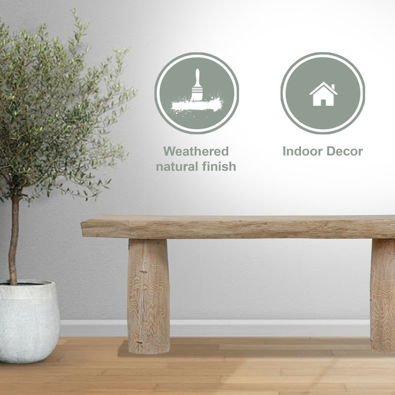 Capri 87.4'' W Solid Wood Console Table