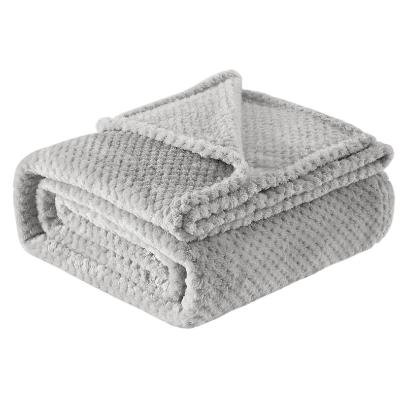Throw Blanket, Silver, 11.02 cm x 4.92 cm