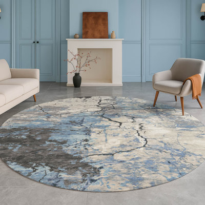 Tapis abstrait lavable à la machine intérieur / extérieur ACN2431 Chantille