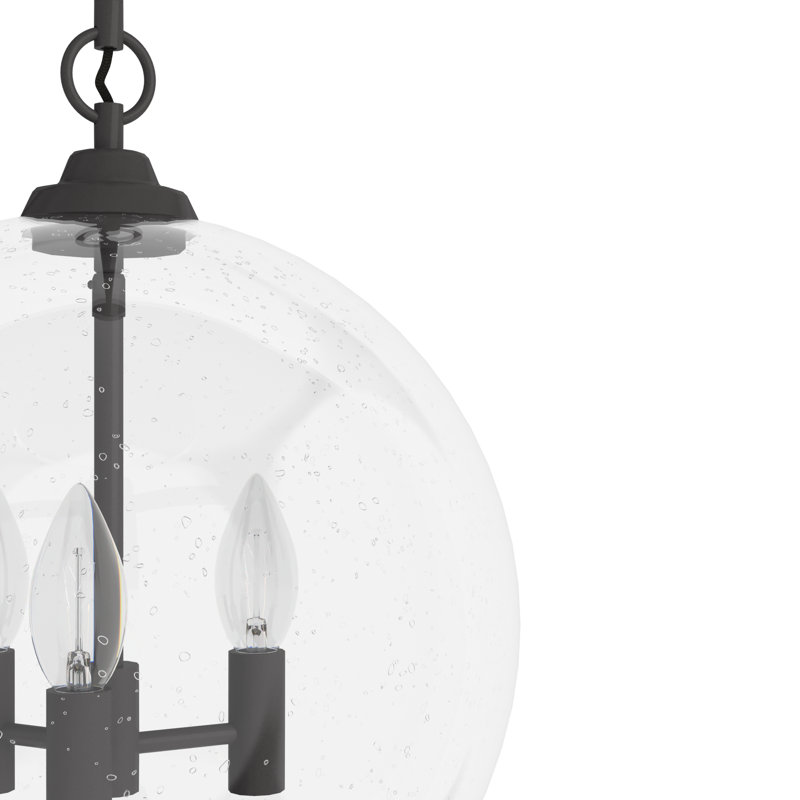 High Oaks 3 Light Globe Pendant, Noble Bronze