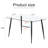 Modern Rectangular Glass Dining Table, Tempered Glass Top For Durability, Perfect For Small To Medium Spaces, Seats 4-6 People