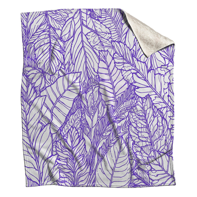 Couvertures mauves, L 60 po x H 80 po