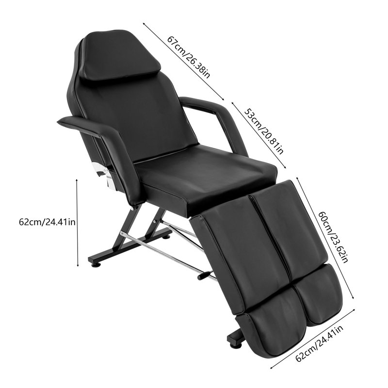 Fauteuil inclinable zéro gravité avec coussin Nayara, Noir