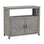 Armoire de rangement de garage en bois massif de 108 cm (42,5 po) avec tablette ouverte, 2 portes et comptoir, fini gris délavé-748959942
