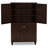 Baxton Studio Winda Dark Brown Shoe Storage Cabinet With 4 Doors and 6 Shelves 48.17" H