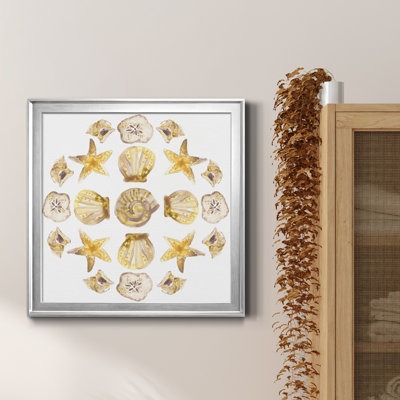 «Seaside Kaleidoscope II», reproduction encadrée de qualité supérieure - prête à être accrochée