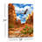 Red Rock Eagle 18x24 Fully Illuminated ColorChange LED Print