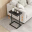 Table d'appoint haute réglable avec accoudoirs, table de bout étroite pour le salon, la chambre à coucher et les petits espaces