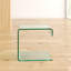 Amalia Glass Top C Table End Table