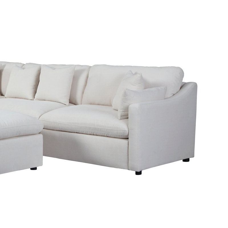 Hibba Upholstered L-Shaped Sectional Symmetrical