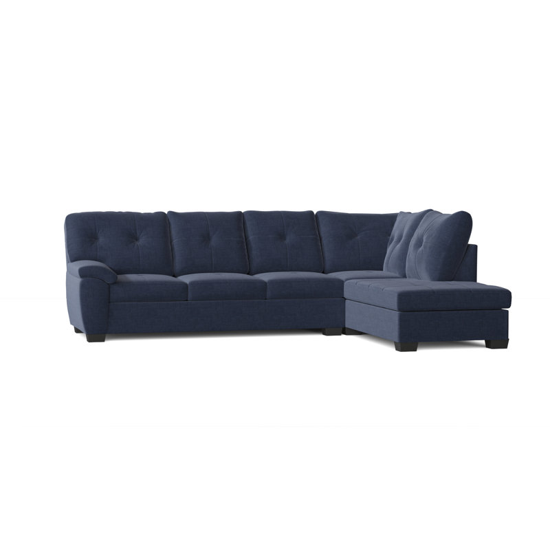 Ardme Upholstered L-Shaped Sectional Right Hand Facing, Oscar Navy
