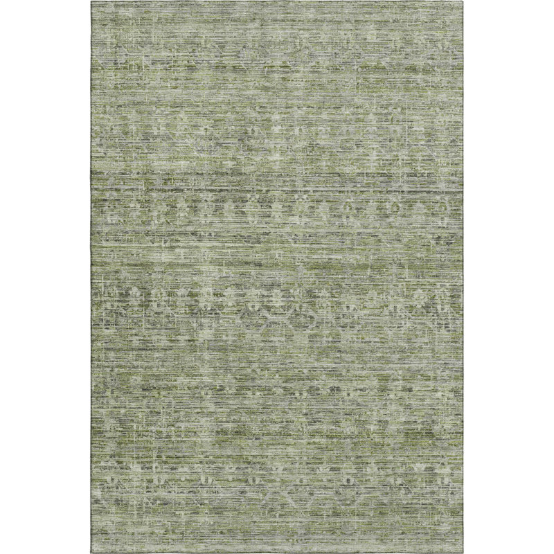 Premium Machine Washable Lubbers AMF1746 Stripe Rug, Rectangle 10' x 14'