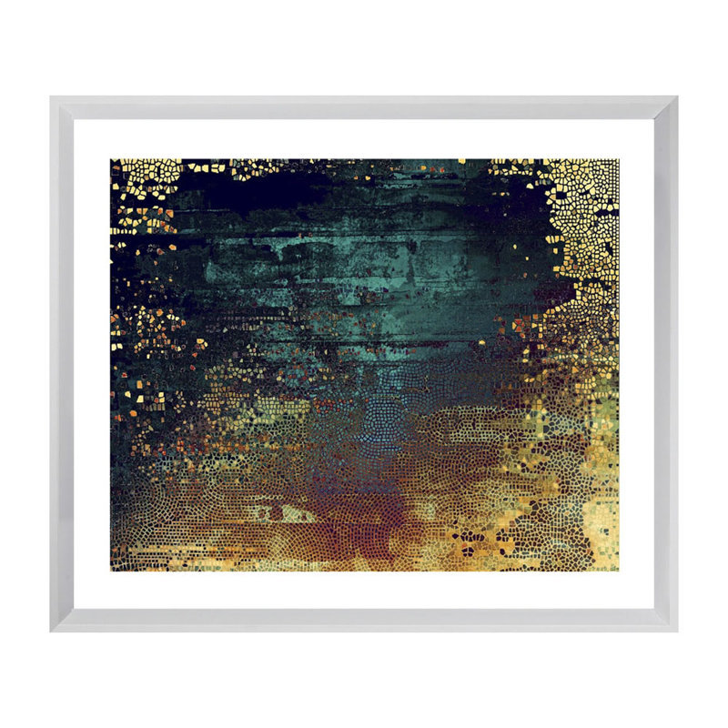 Textured Abstract - Single Picture Frame Print, 202.692 cm H x 164.592 cm W, Matt White