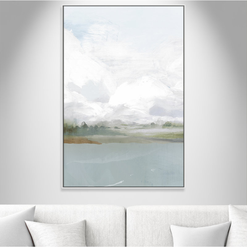 «All Shore - Floater Frame», reproduction d'art sur toile, H 61,5 po x l 41,5 po, Silver