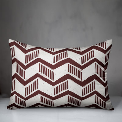 Chevron Outdoor Reversible Throw Pillow