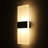 Chistina Modern LED Integrated LED Flush Mount Wall Sconce, Rectangle Vanity Light