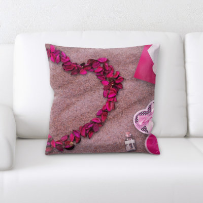 Housse et insert de coussin carré Botsford Love Shape