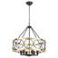 Lustre cylindrique rond à 6 lumières de 21 pouces à intensité variable Colner - Luminaire industriel moderne-2008177516