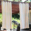 Kayenta Modern Beige Indoor or Outdoor Room-Darkening Curtain Pair - 52" x 120"-1878821028