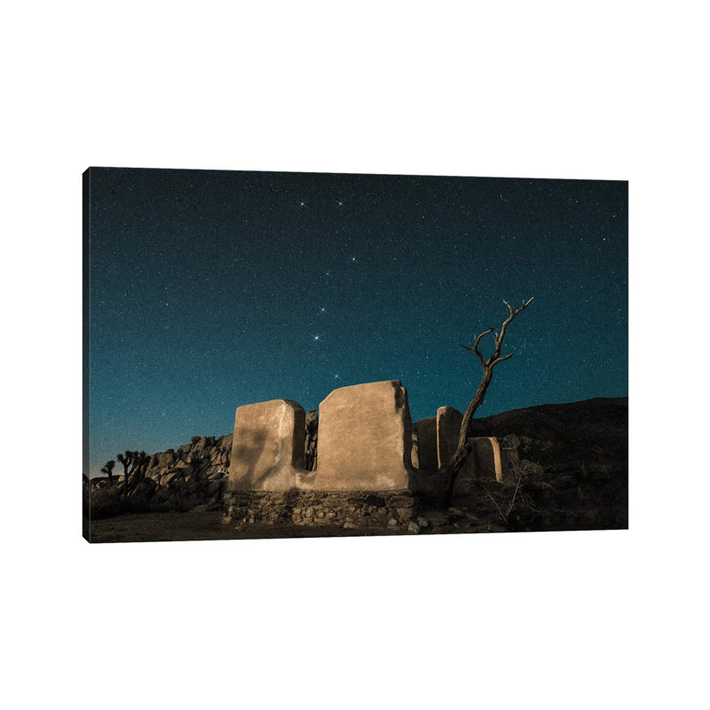 Big Dipper Rises Over Abandoned Adobe Home by Zoe Schumacher - Wrapped Canvas Print, 20.32cm H x 30.48cm W x 1.91cm D