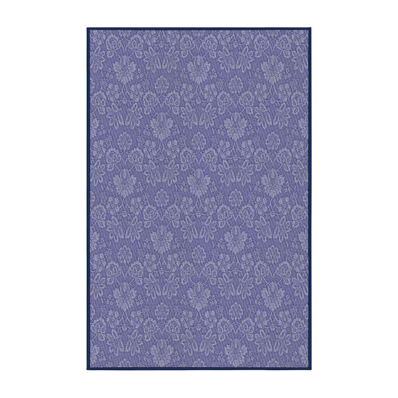 Tapis de zone bleue à motifs, Rectangle 6 pi x 9 pi