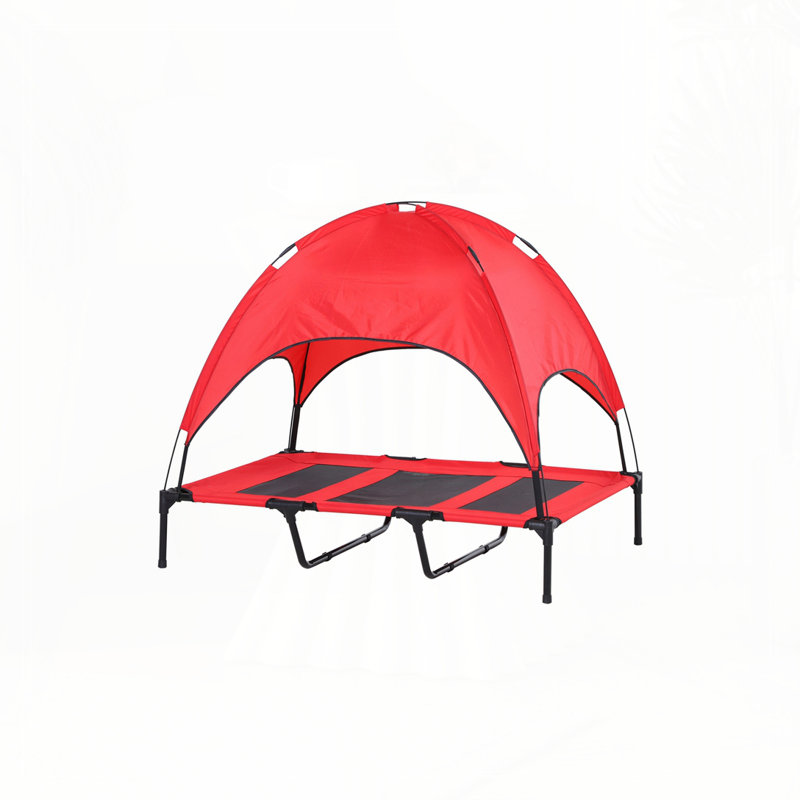Lit pour animal de compagnie de style moderne, lit pour chien portatif surélevé, Rouge
