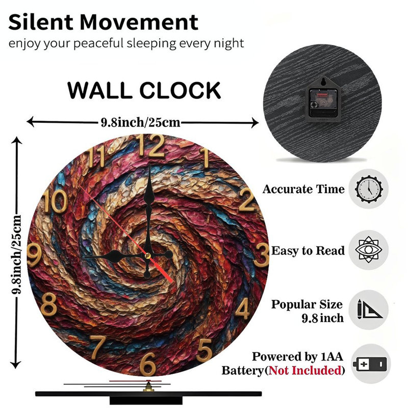 Horloge texturée à tourbillon