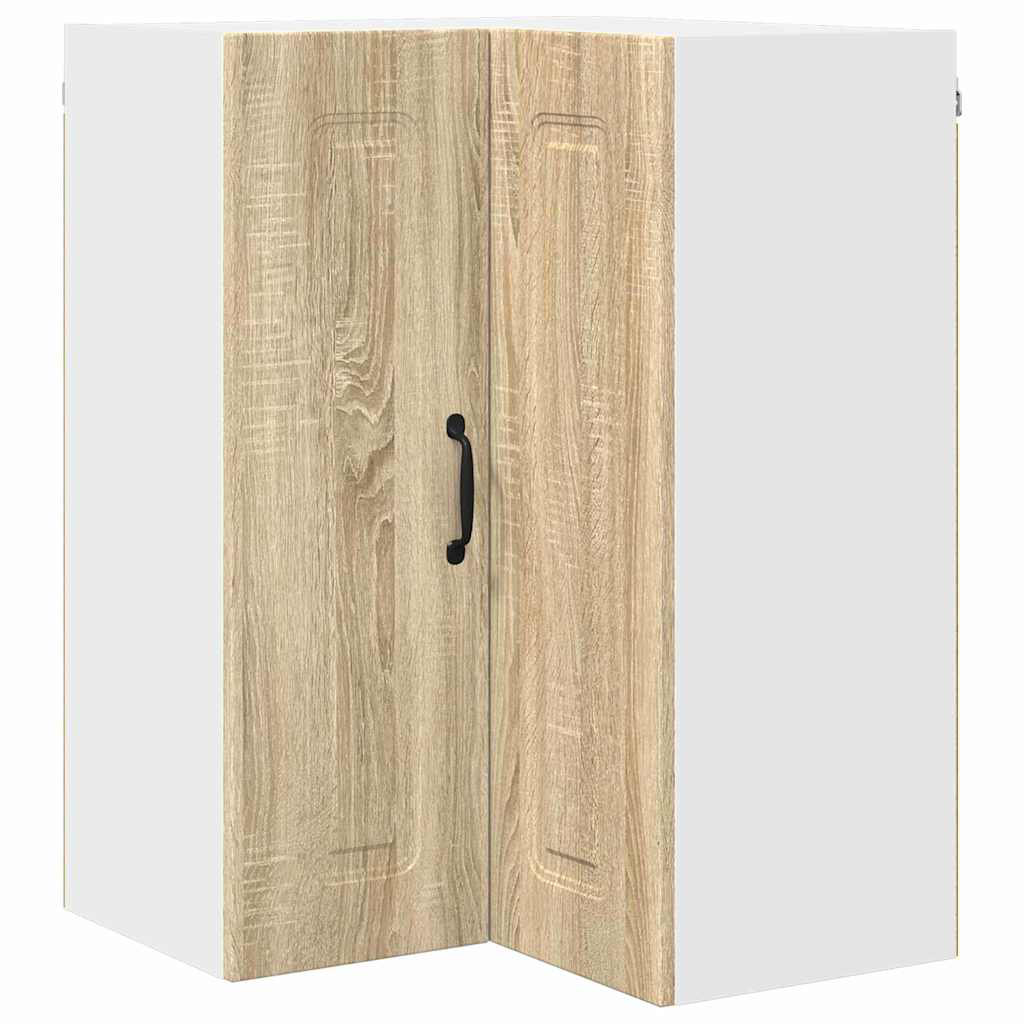 Vidaxl Kitchen Wall Cabinet With Shelf Concrete Grey 57 X 57 X 80 Cm