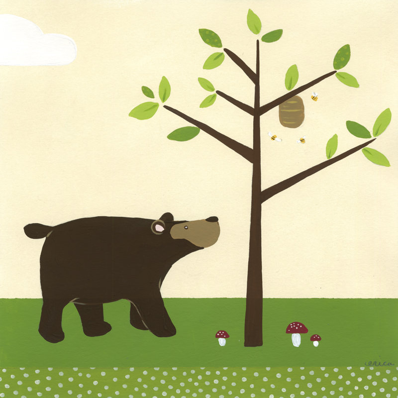 Woodland Friends III - Wrapped Canvas Print, 30cm H x 30cm W x 3.8cm D