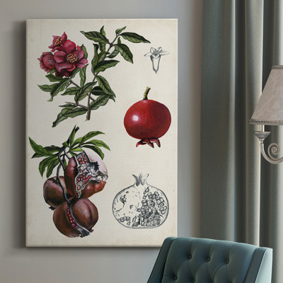 «Pomegranate Composition II», peinture sur toile tendue