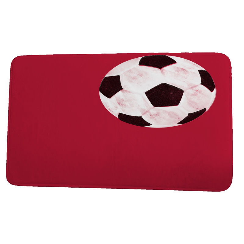 Tapis de bain Lejeune, H 18 po x L 30 po, Rouge