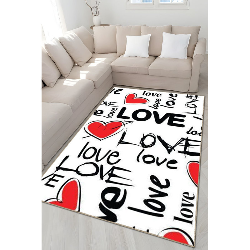 Tapis décoratif noir à motif texturé noir, Tapis de couloir 4 pi 11 po x 9 pi 10 po inclus