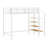 Twin Size Loft Bed With Storage Stairs And Upper Grid Storage Shelf, Metal Twin Loft Bed Frame-394974310