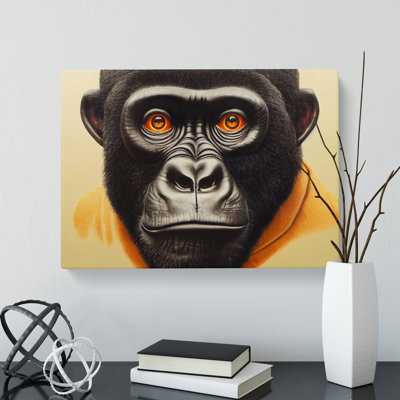 Curious Gorilla - Wrapped Canvas