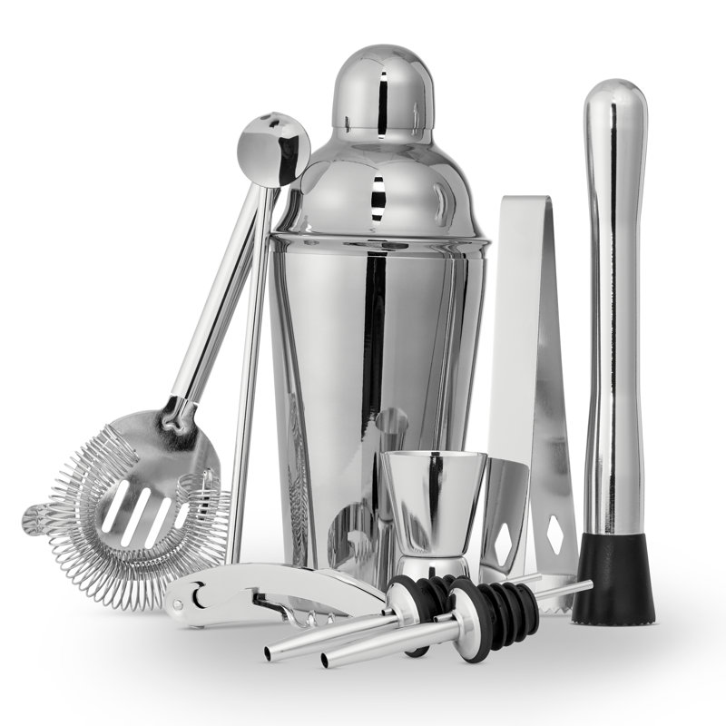 Darnell Stainless Steel Bar Tool, Silver, 15.00cm H x 9.00cm W x 9.00cm D 