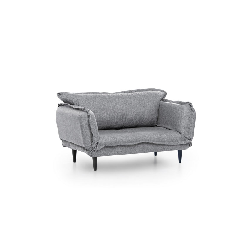 Frankie 78.74" Flared Arm Sleeper, Gray