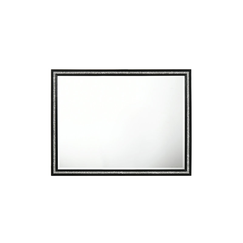 Miroir à bord biseauté exquis avec garniture élégante qui rehausse l'ambiance de la pièce