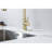 Brushed Gold Stainless Steel Kitchen Faucet With Pull Out Spray, 360 Rotating Nozzle, Corrosion & Rust Attribute