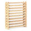 Solid Wood Standard Wine Bottle Rack Yellow