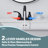 2 Handle Bathroom Faucet with Drain-59762344
