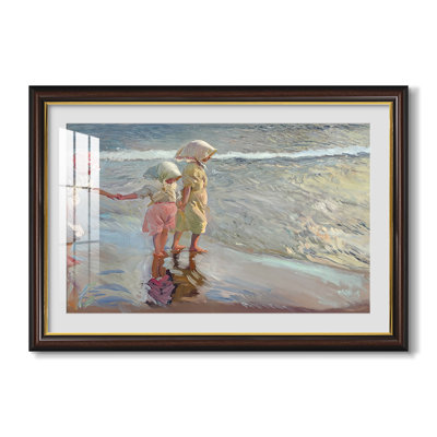 Les trois sœurs sur la plage, 1908 - Joaquin Sorolla - Toile encadrée sur mesure