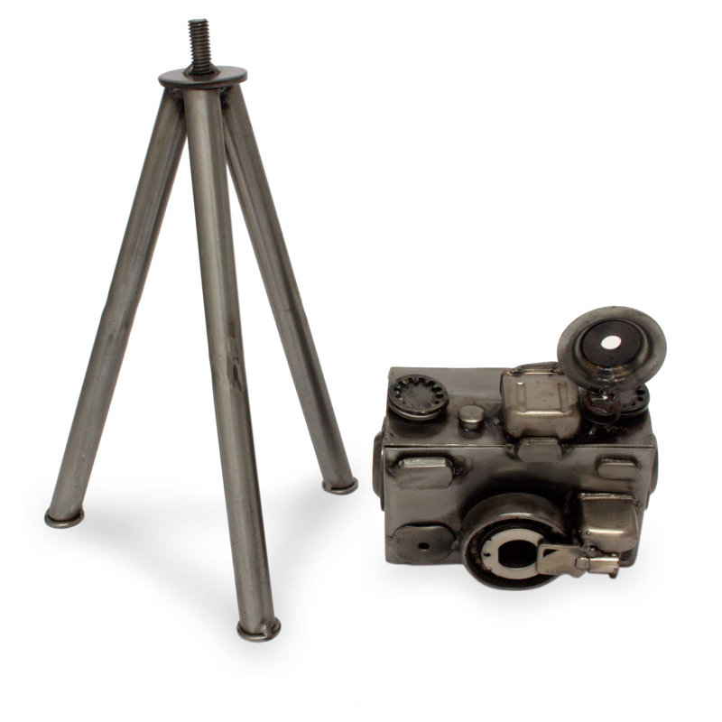 Armando Ramírez Mexico Eco Friendly Upcycled Metal Camera Sculpture