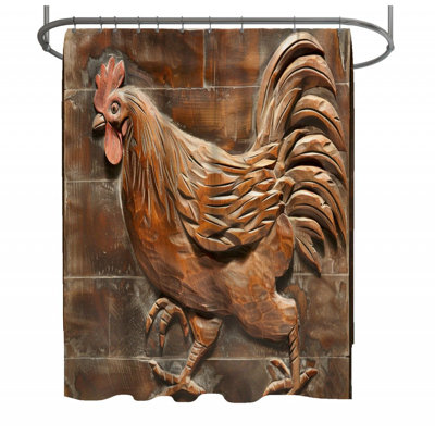Rideau de douche Rooster