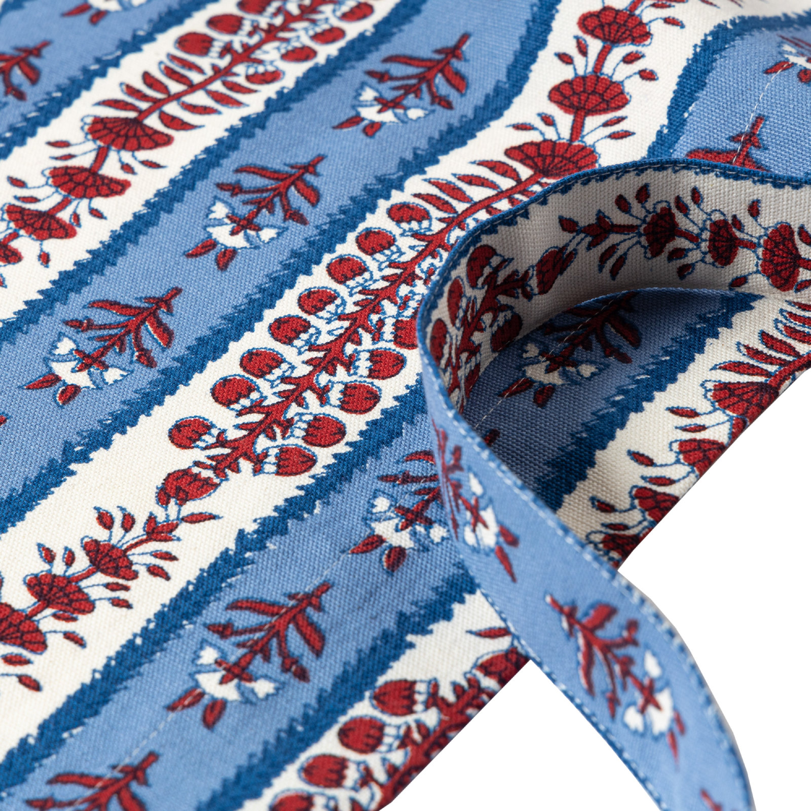 Charlemont Kitchen Apron, Red/Blue