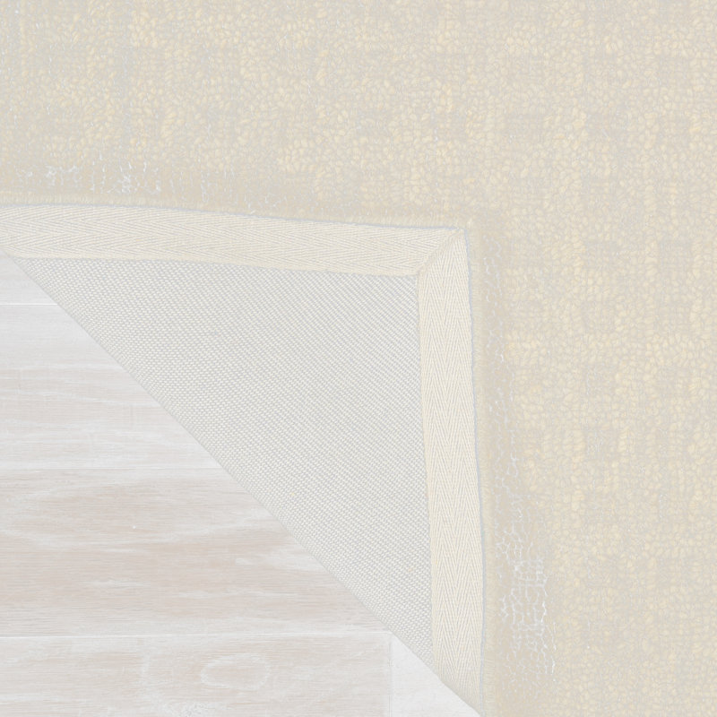 Tapis beige en laine tissé à la main Vespera, Tapis de couloir 2 pi 3 po x 8 pi