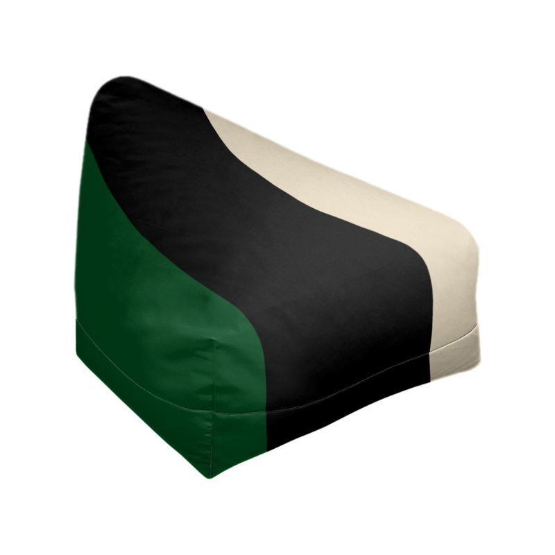 Fauteuil à billes Washington, 27 po x 27 po x 30 po, Vert belle terre / noir / crème ville