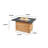 Cove Rectangle Aluminum Propane and Natural Gas Smokeless Fire Pit Table with Lid