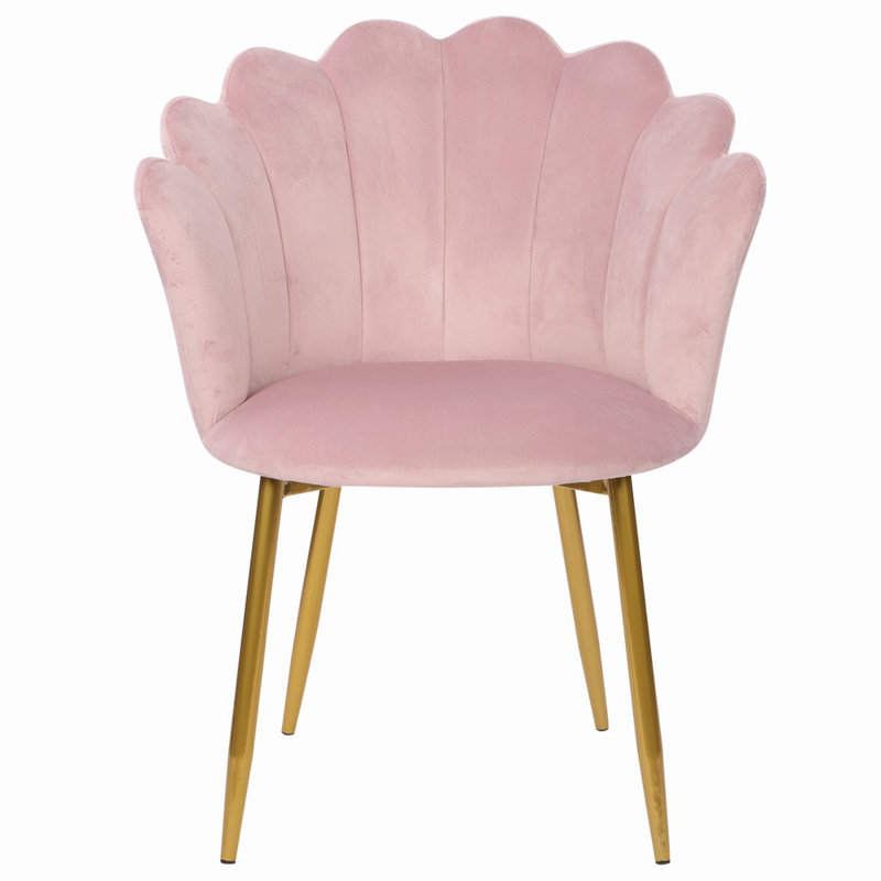 Tisa Upholstered Side Chair, Pink